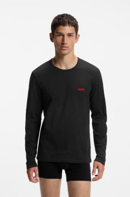 3-pack cotton T-shirts, Black