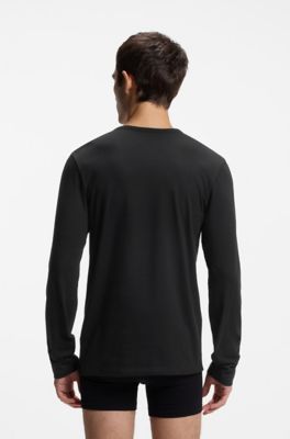 3-pack cotton T-shirts, Black