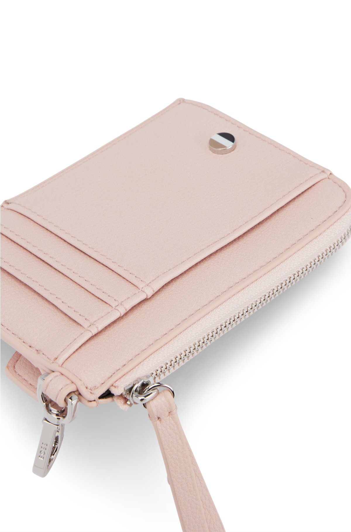 BOSS - flap and card with holder zip pockets Faux-leather