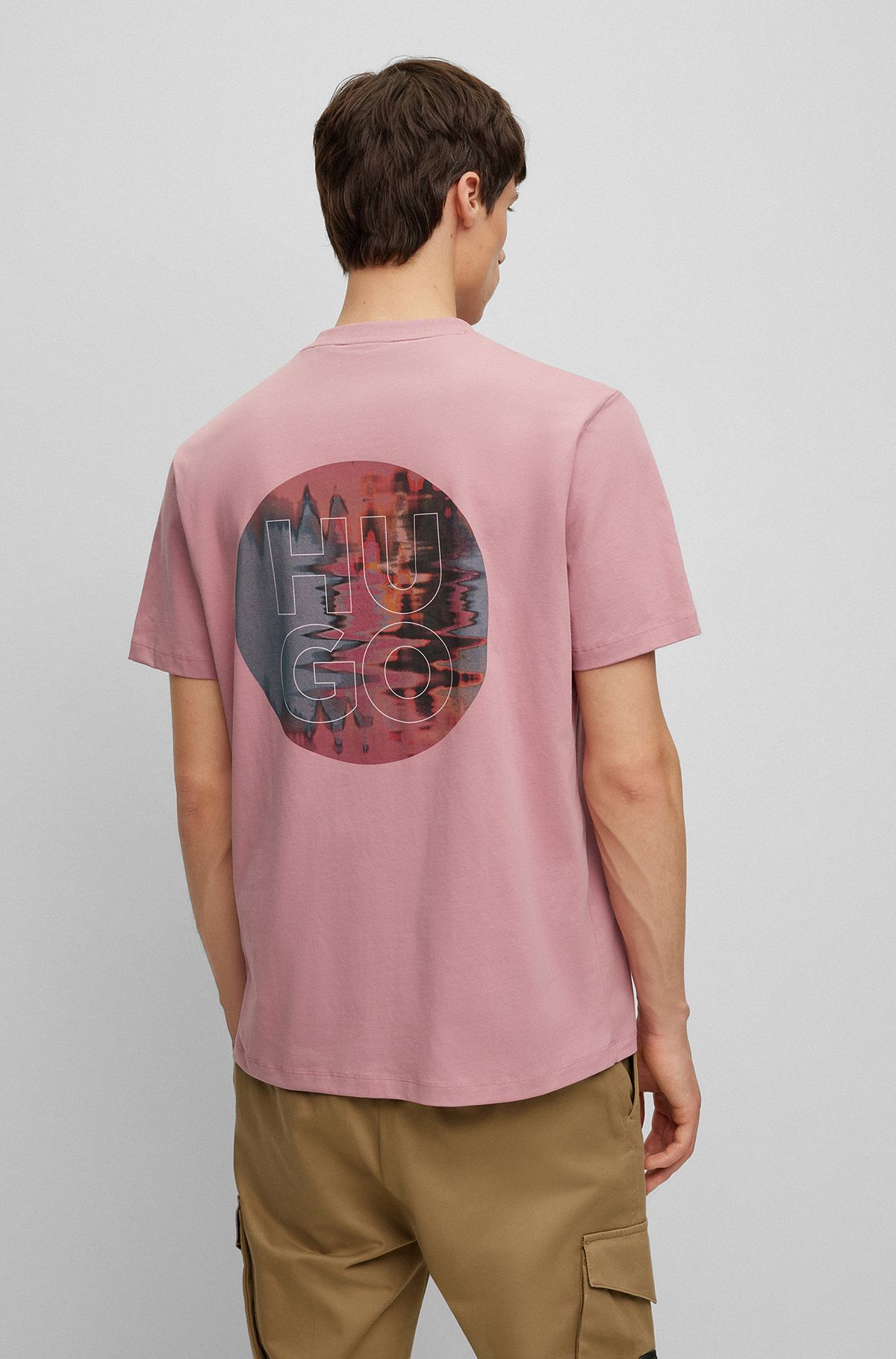 Men Men Stylish | BOSS T-Shirts HUGO Pink for by BOSS