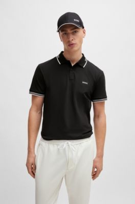 BOSS - Cotton-twill cap with embroidered logo and metal buckle