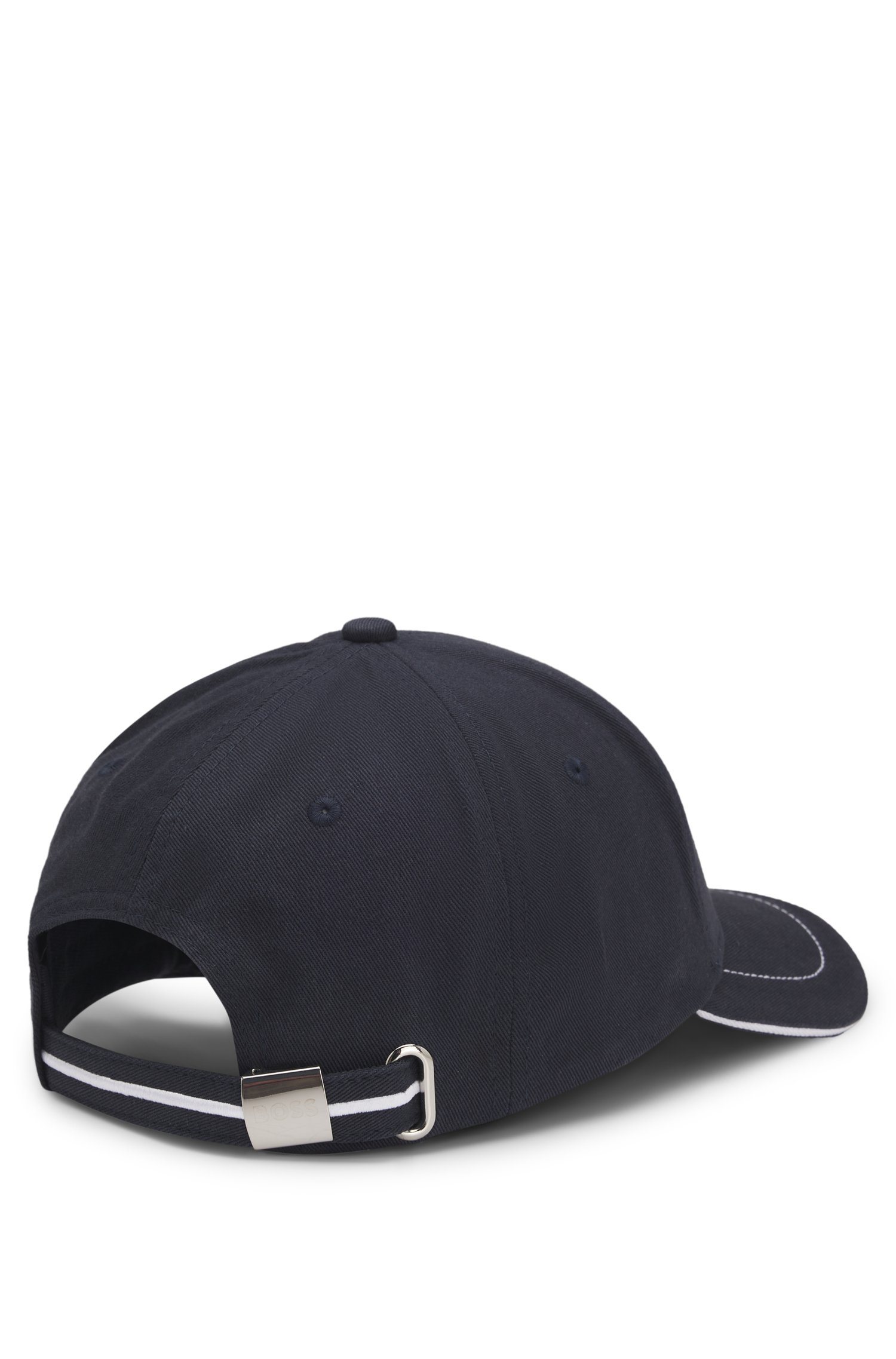 Boss Cotton-twill cap with contrast trims and embroidered logo kepsar herr – bild 2