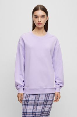 HUGO - Oversized-fit sweatshirt in French terry with logo detail
