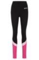 BOSS x Alica Schmidt slim-fit leggings in performance-stretch material, Black
