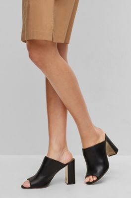 peep toe mules
