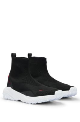 HUGO Hightop sock trainers with chunky sole and branding