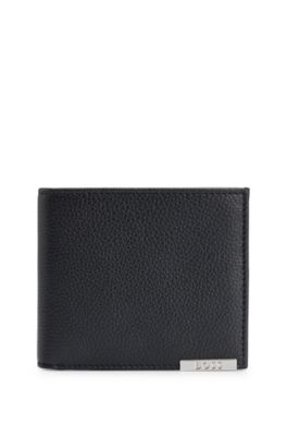 Mens leather 2025 wallet hugo boss