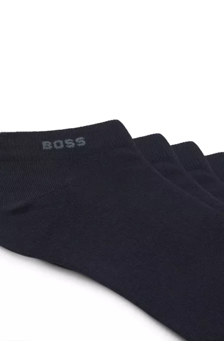 Five-pack of cotton-blend ankle socks with branding
