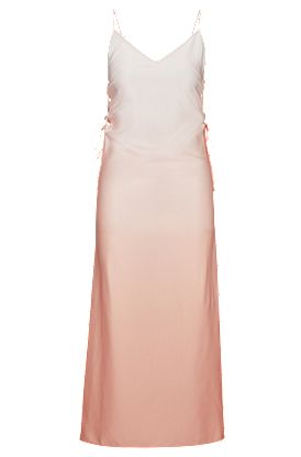 Robe-combinaison en satin doux à imprimé en dégradé