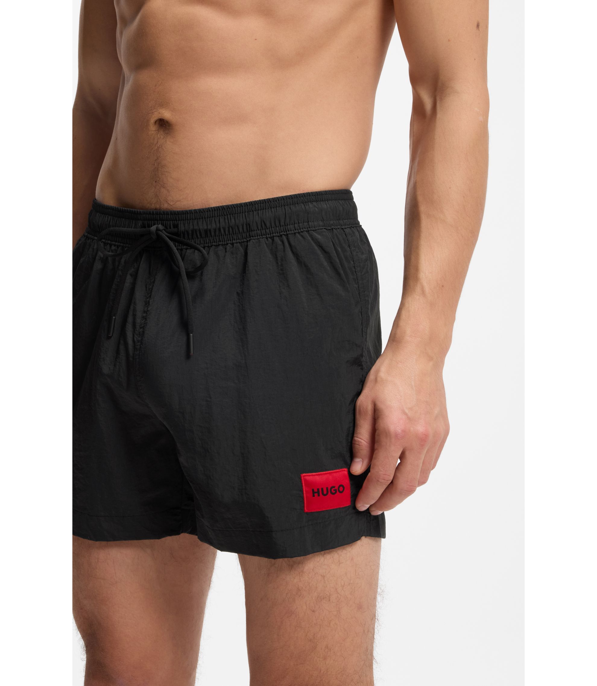 Logo Swim Trunks Adidas Wave Logo CLX Swim Shorts Black Adidas India