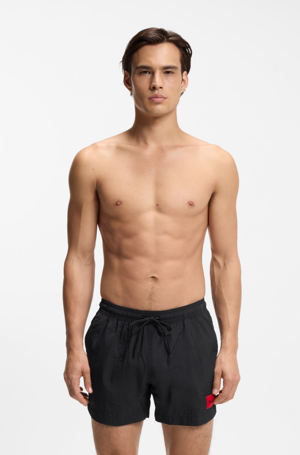 Logo-label swim shorts