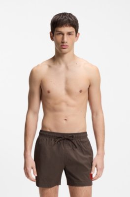 Logo-label swim shorts