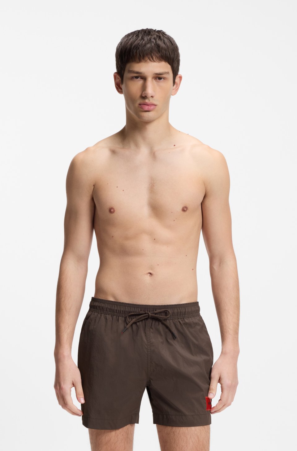 Logo-label swim shorts