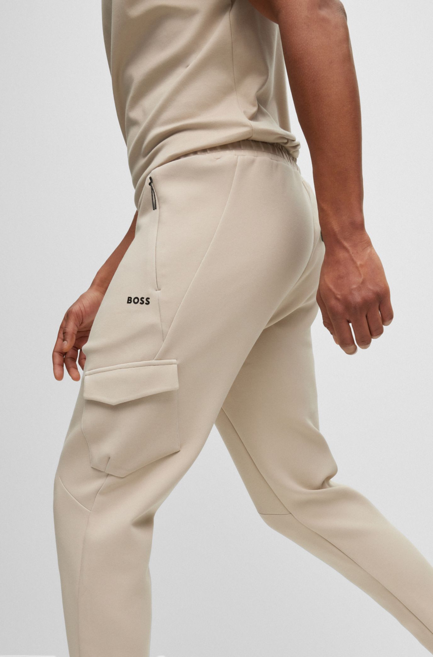 Hugo boss khaki tracksuit best sale