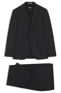 Two-piece slim-fit suit in stretch wool