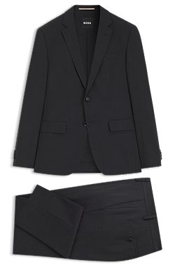 Two-piece slim-fit suit in stretch wool
