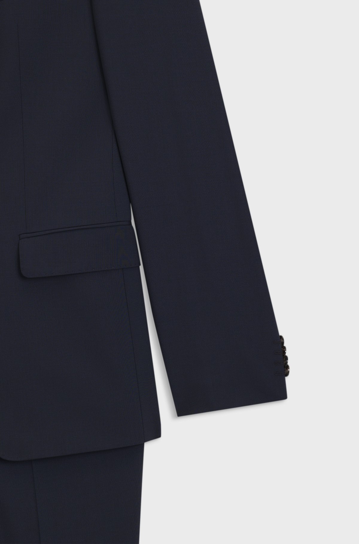 BOSS - スリムフィットスーツ ストレッチバージンウール BOSS - スリムフィットスーツ ストレッチバージンウール