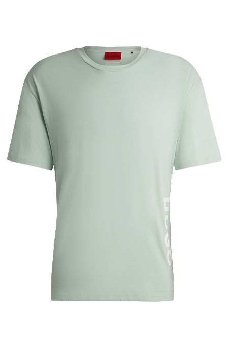 Cotton-jersey T-shirt with SPF 50+ UV protection, Light Green