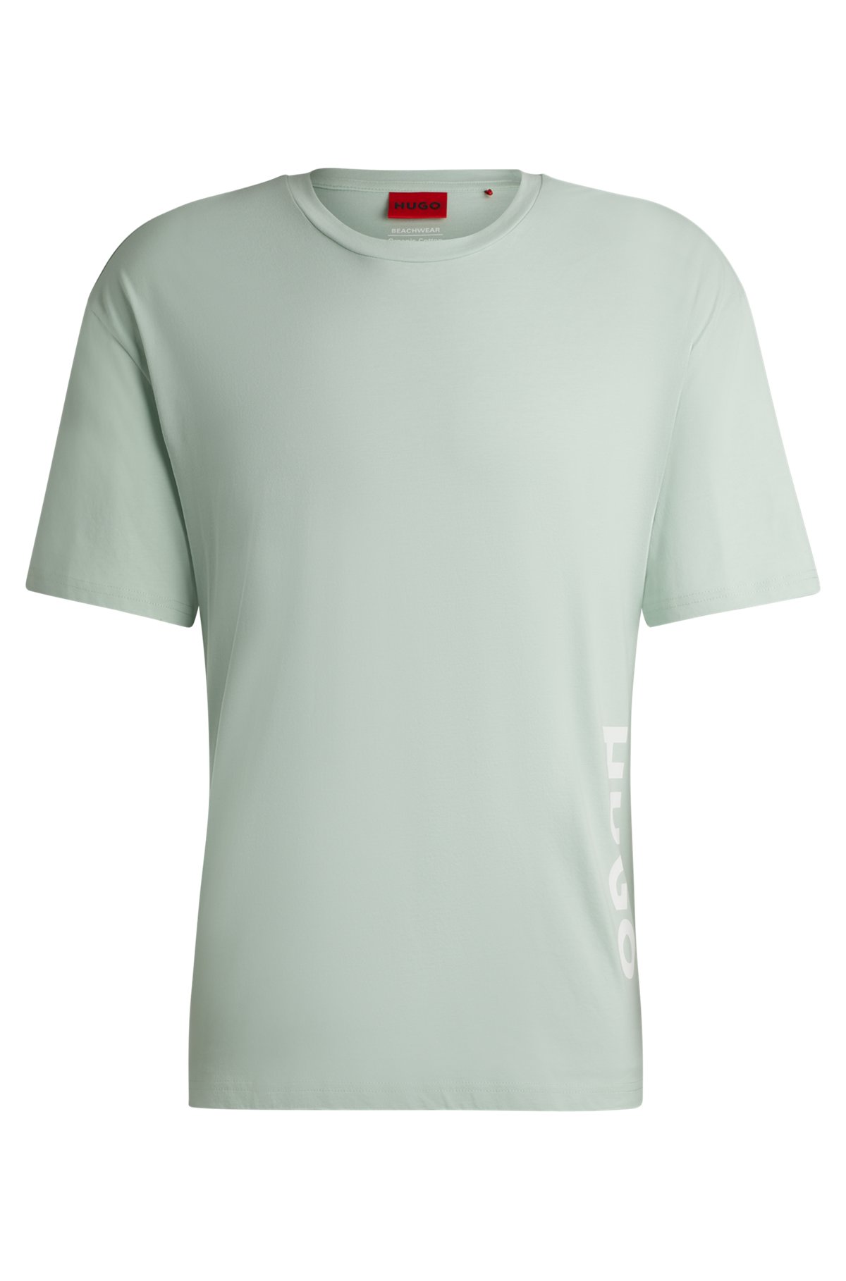 HUGO - Cotton-jersey T-shirt with SPF 50+ UV protection