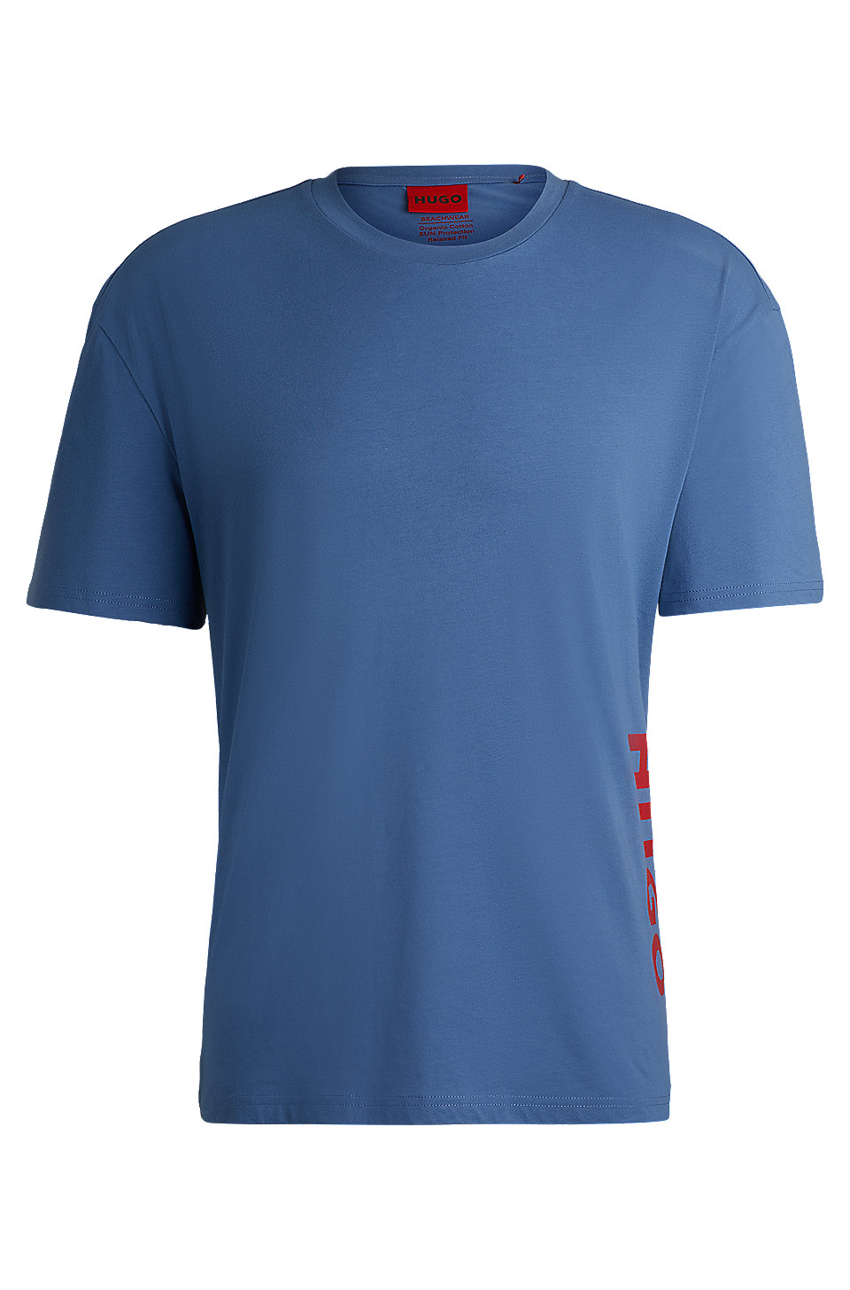 HUGO - Cotton-jersey T-shirt with SPF 50+ UV protection
