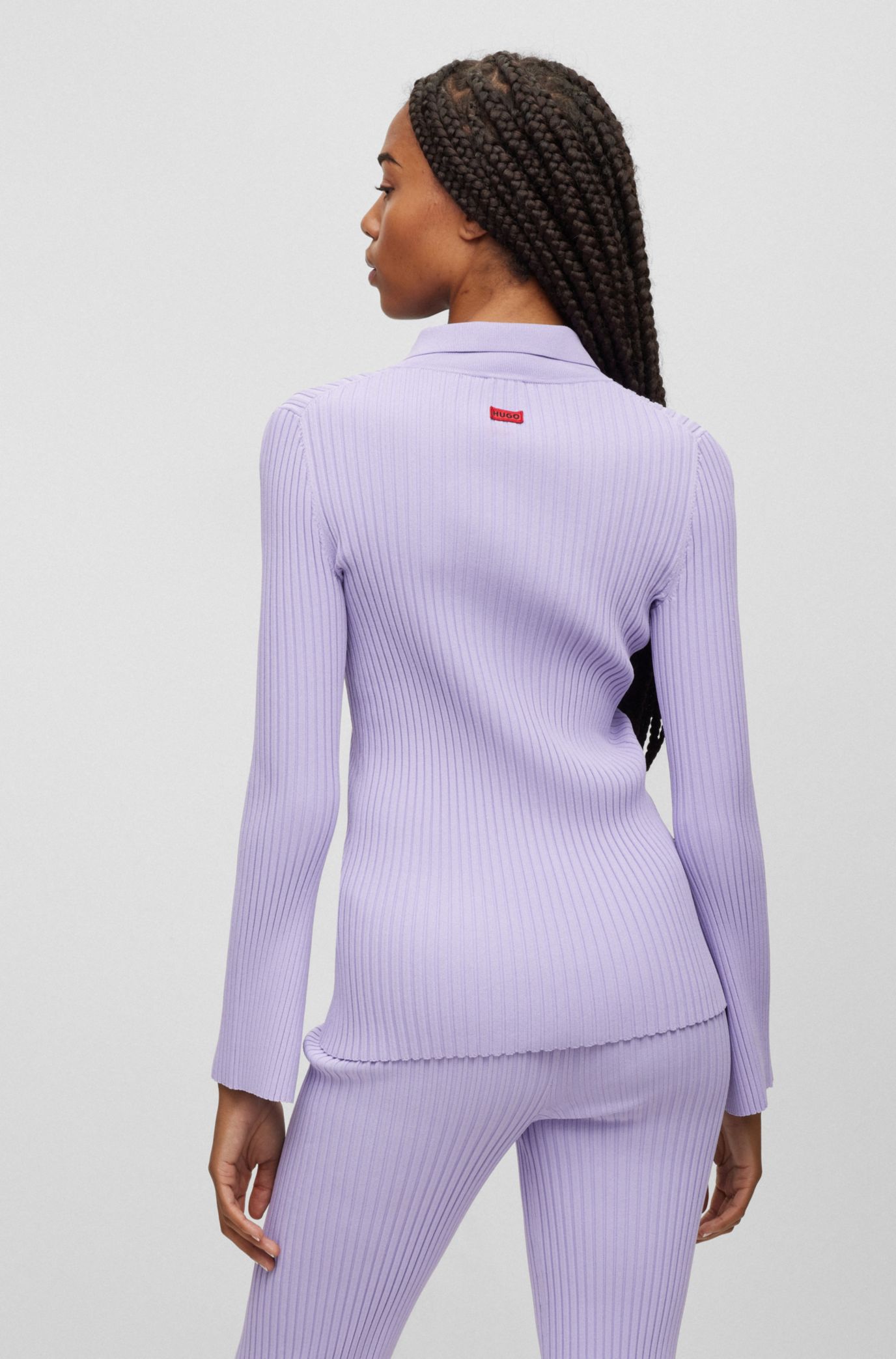 Hugo boss purple outlet jumper