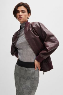 Tube skirt in knitted jacquard, Grey Patterned