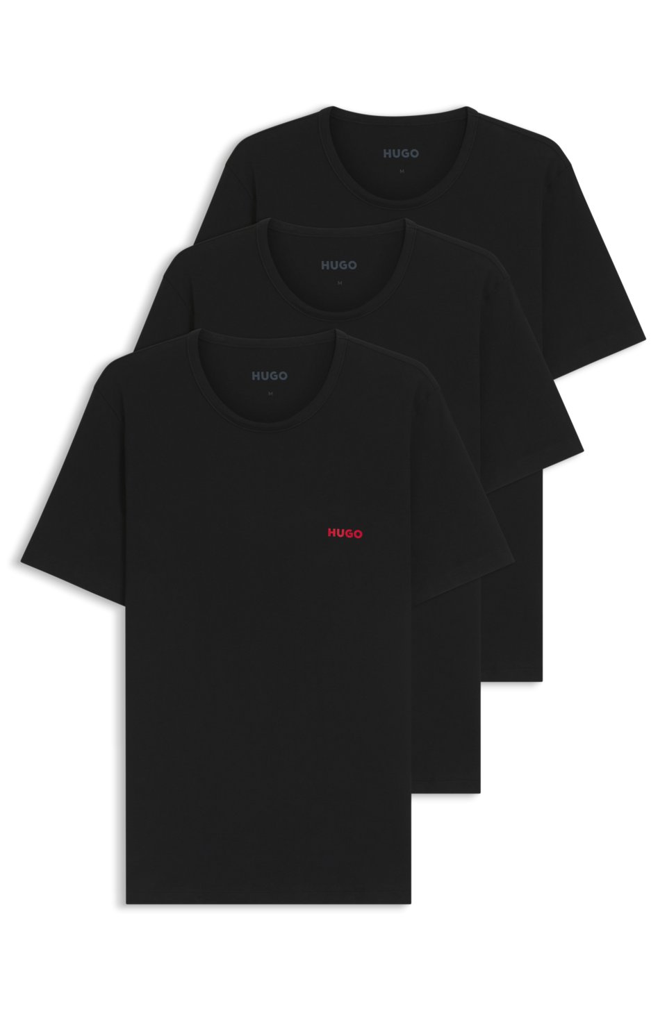 Three-pack of underwear T-shirts in cotton
