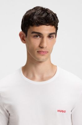 Three-pack of underwear T-shirts in cotton, White