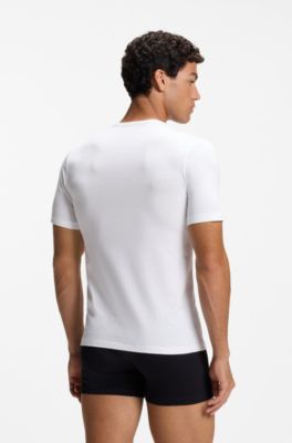 Three-pack of underwear T-shirts in cotton, White