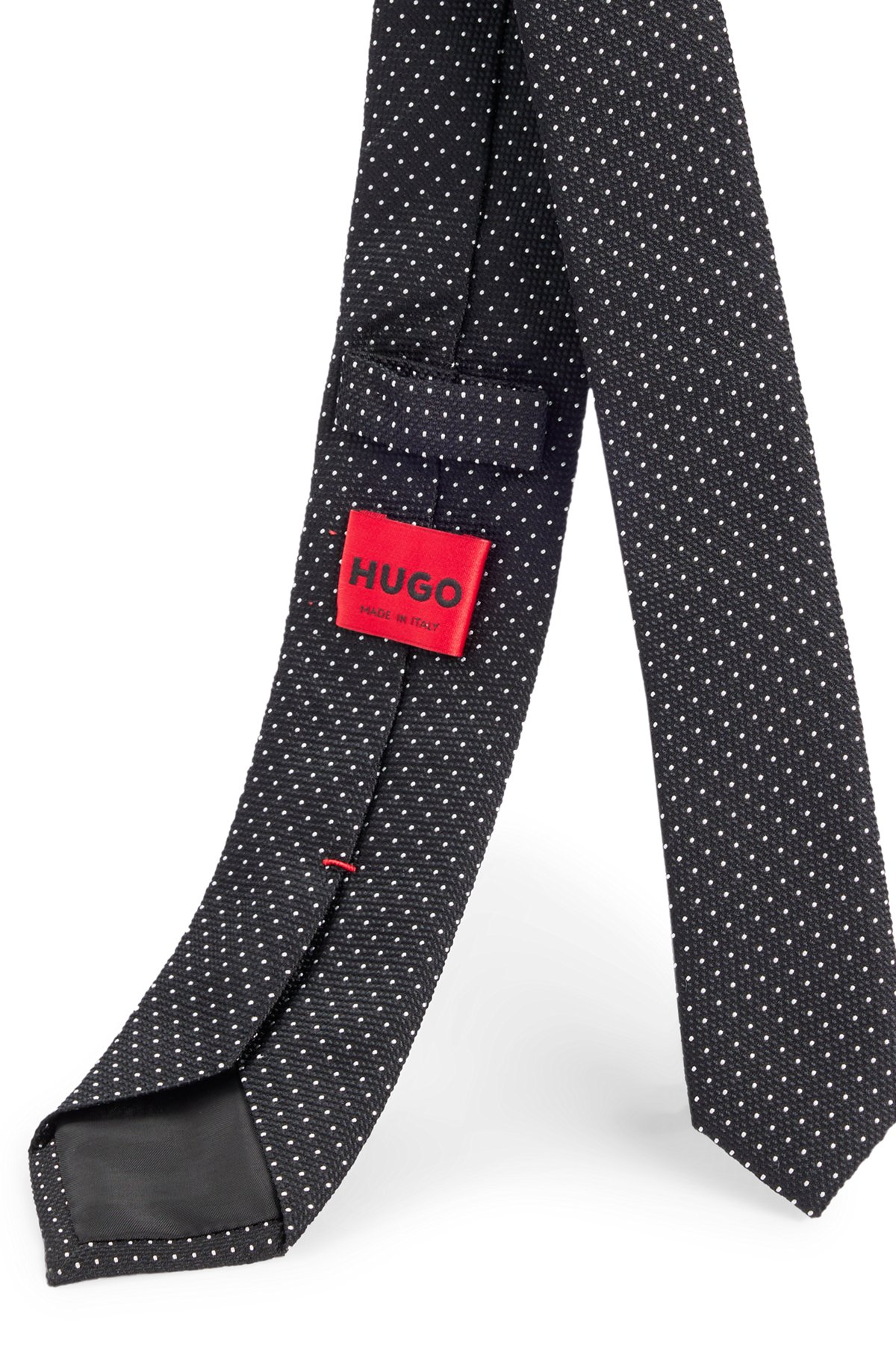 mit Jacquard-Muster HUGO Seide - Krawatte aus reiner