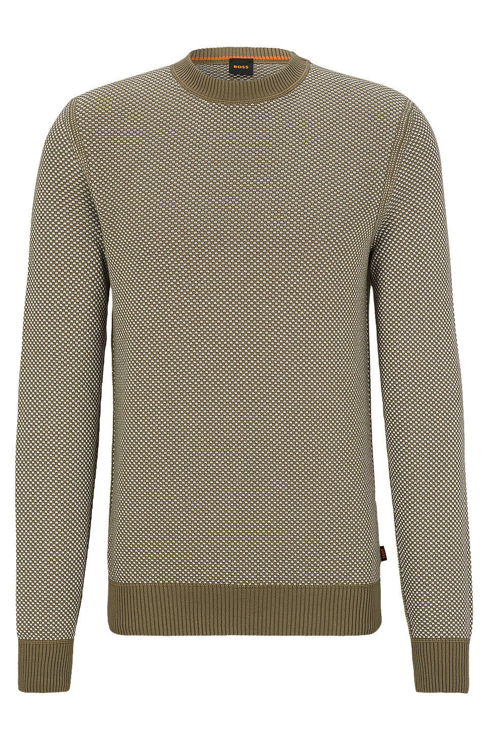 BOSS - Organic-cotton sweater with rich structure