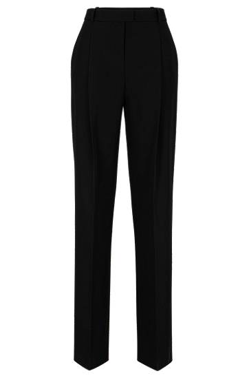 Regular-fit trousers with front pleats, Hugo boss