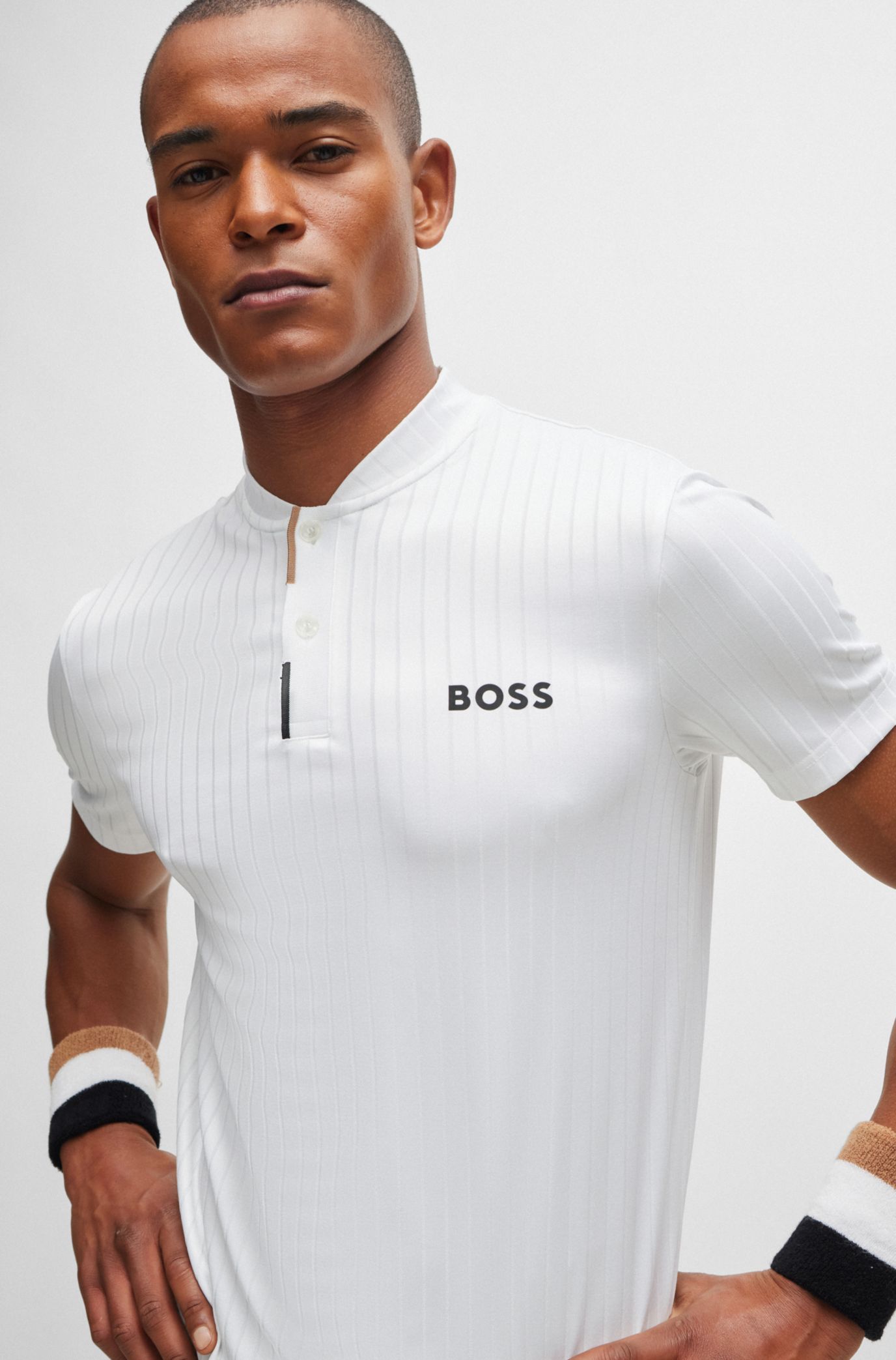 BOSS - BOSS x Matteo Berrettini スリムフィット ポロシャツ