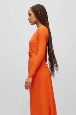 hugo boss orange dress