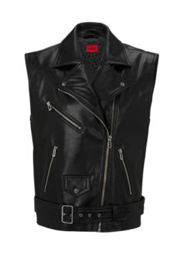 Biker sleeveless clearance jacket