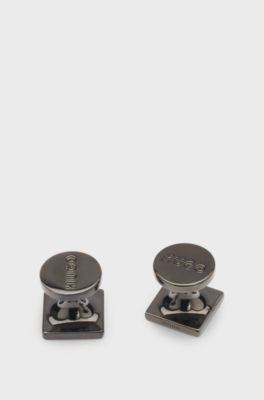Square cufflinks, Black