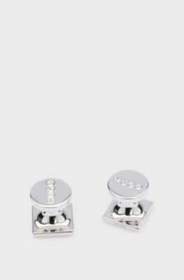 Square cufflinks, Dark Blue
