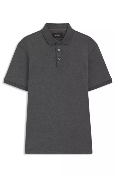 Mercerised-cotton polo shirt