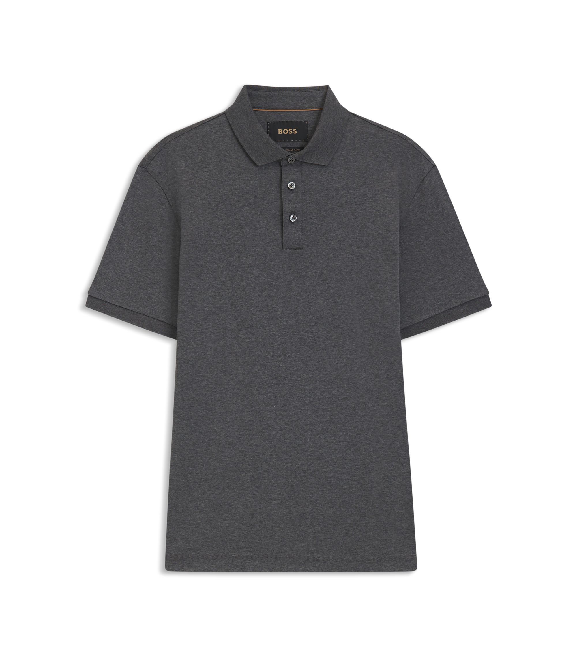 Grey Polo, Sand Trouser, Navy Suede