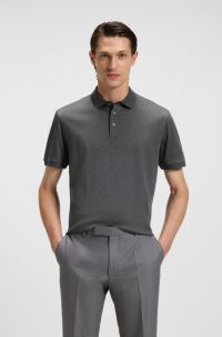 Polo Regular en coton mercerisé, Gris