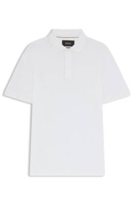 Regular-fit polo shirt in mercerised cotton