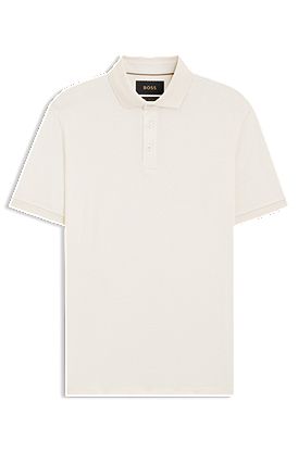Regular-fit polo shirt in mercerised cotton