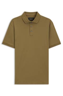 Mercerised-cotton polo shirt 4