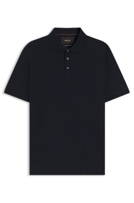 Regular-fit polo shirt in mercerised cotton