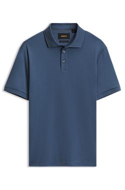 Mercerised-cotton polo shirt