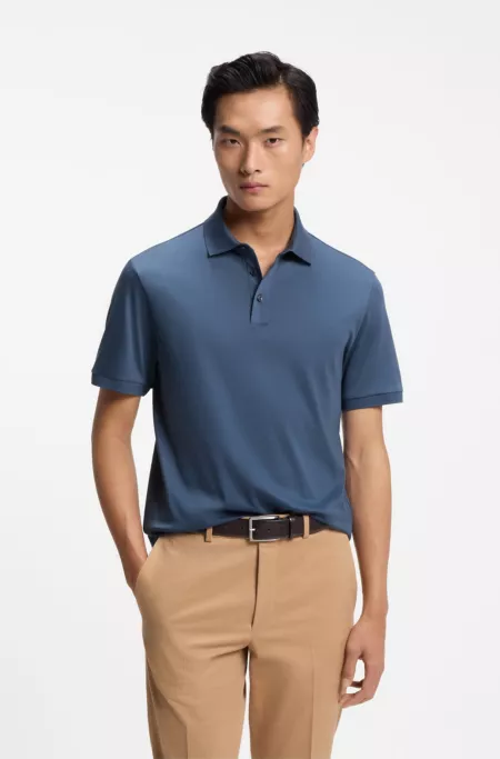 Poloshirt aus merzerisierter Baumwolle
