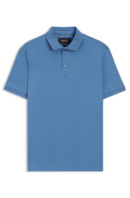 Boss Mercerised-cotton polo shirt pikéer herr – bild 4