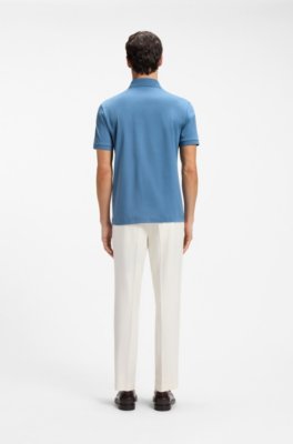 Boss Mercerised-cotton polo shirt pikéer herr – bild 3