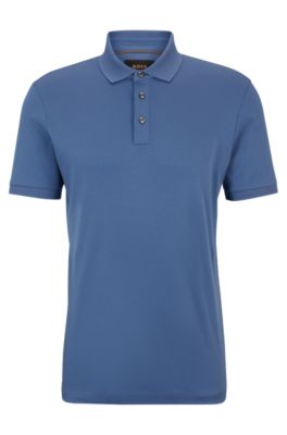 BOSS - Regular-fit polo shirt in mercerised Italian cotton