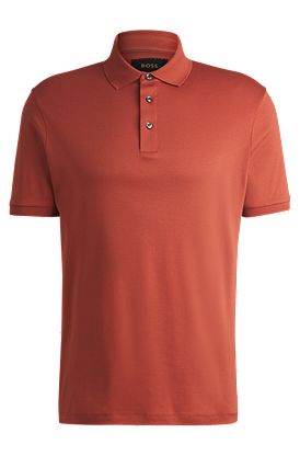 Polo regular fit de algodón italiano mercerizado